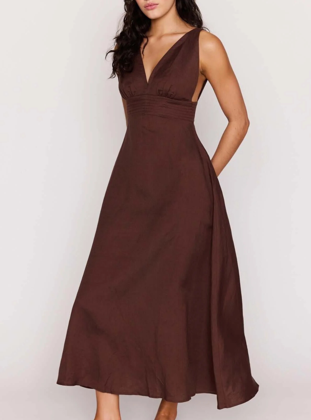 Kaia Maxi Dress - Chocolate