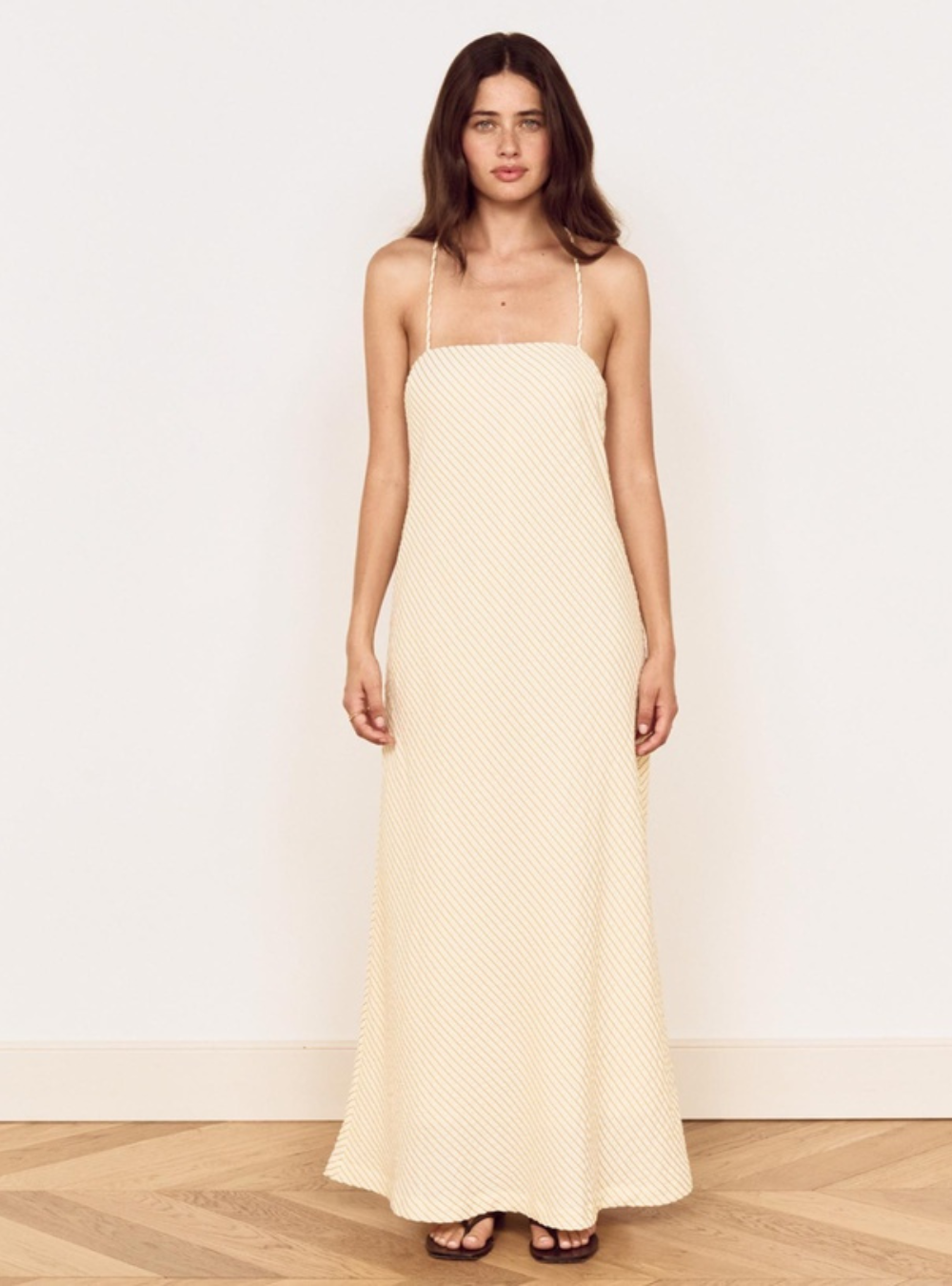Asa Maxi Sundress - Latte Stripe