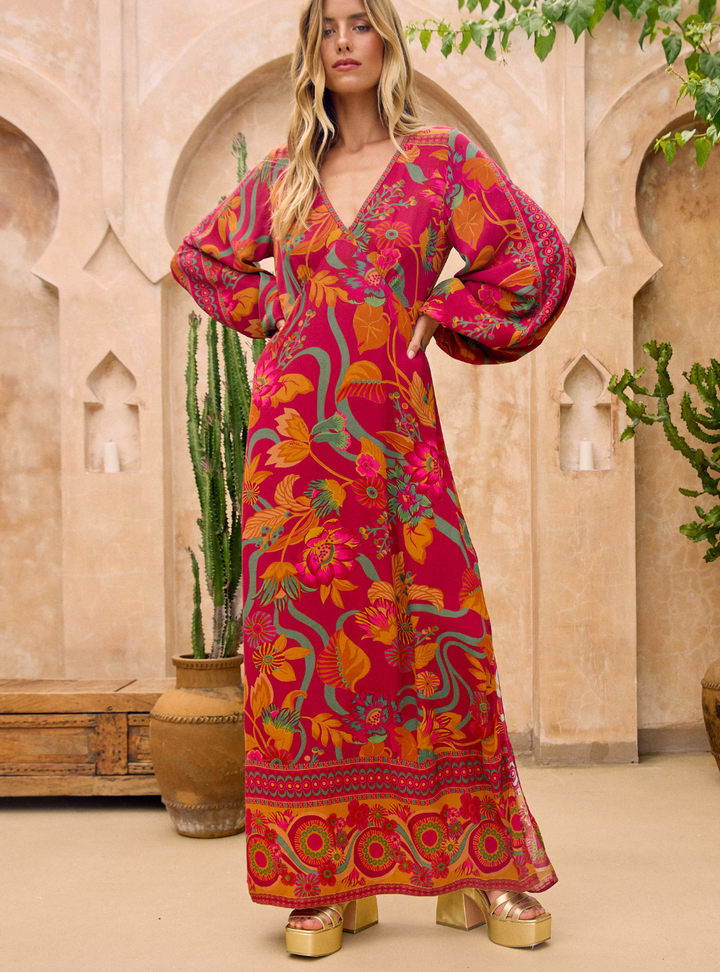 Mirage Maxi Dress - Ruby Rhapsody