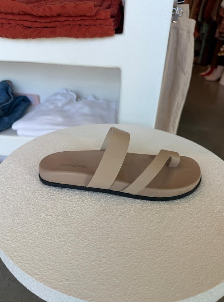 Haulen Leather Sandals - Stone