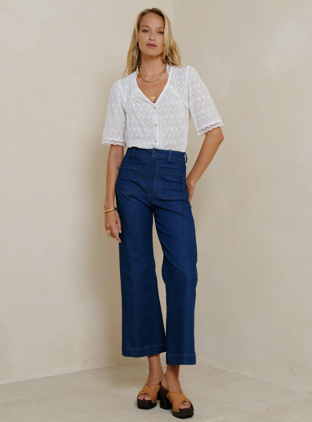 Molly Denim Jeans - Deep Blue