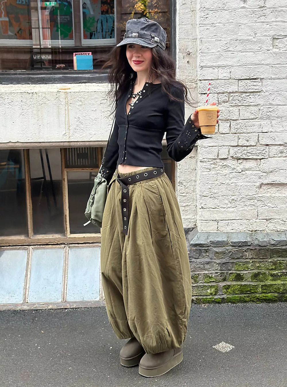 Moonflower Balloon Pant - Sage