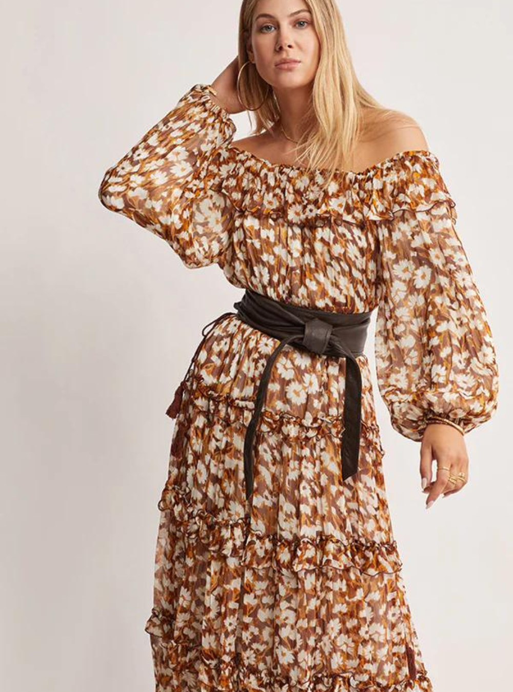 Desert Floral Midi Dress