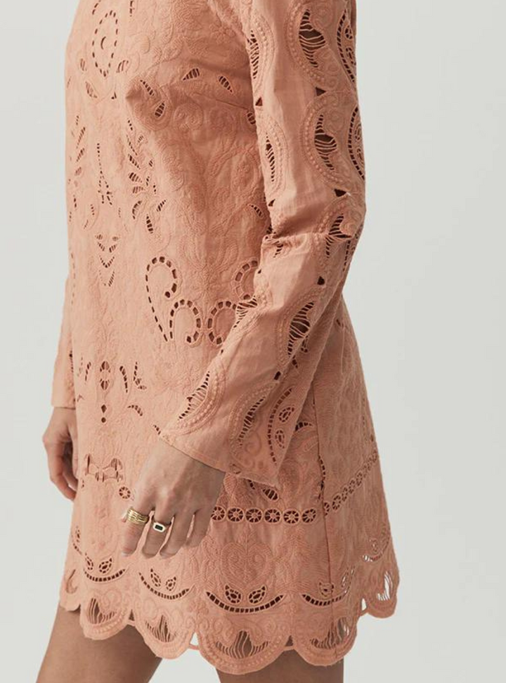 Nora Embroidery Mini Dress