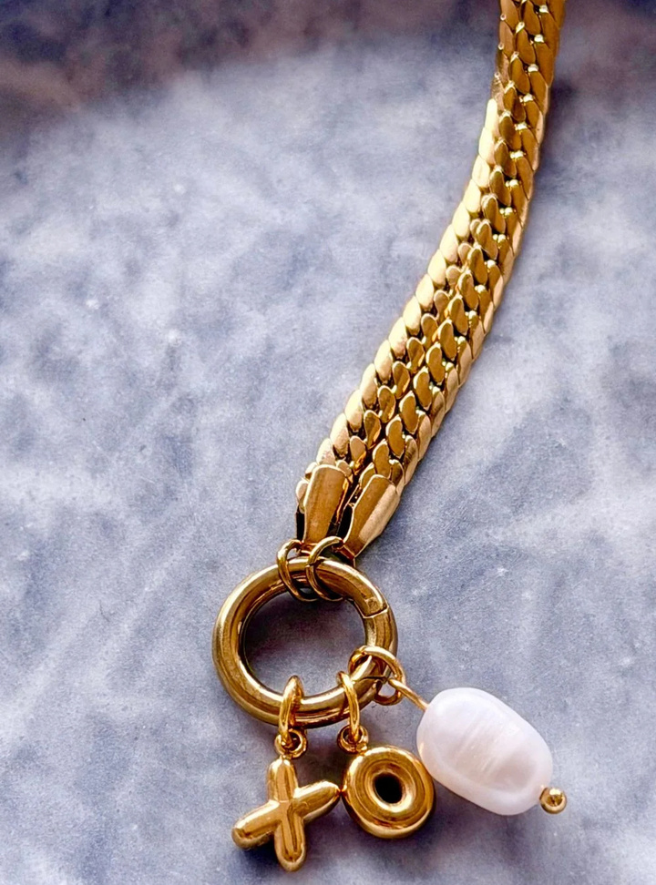 Hugs and Kisses Charm Necklace