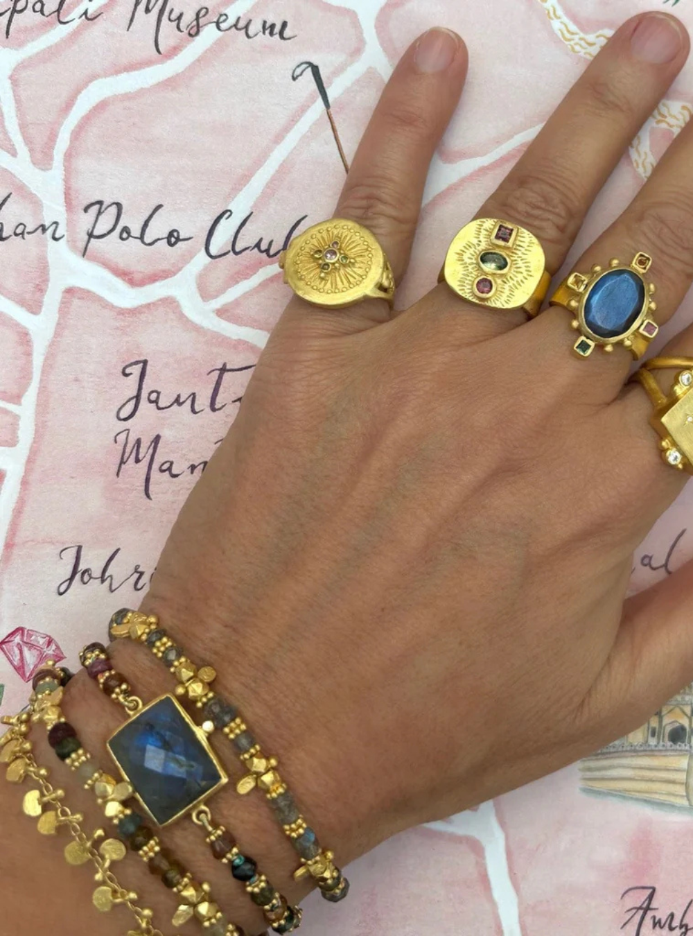 Saffron Bracelet - Multi Tourmaline