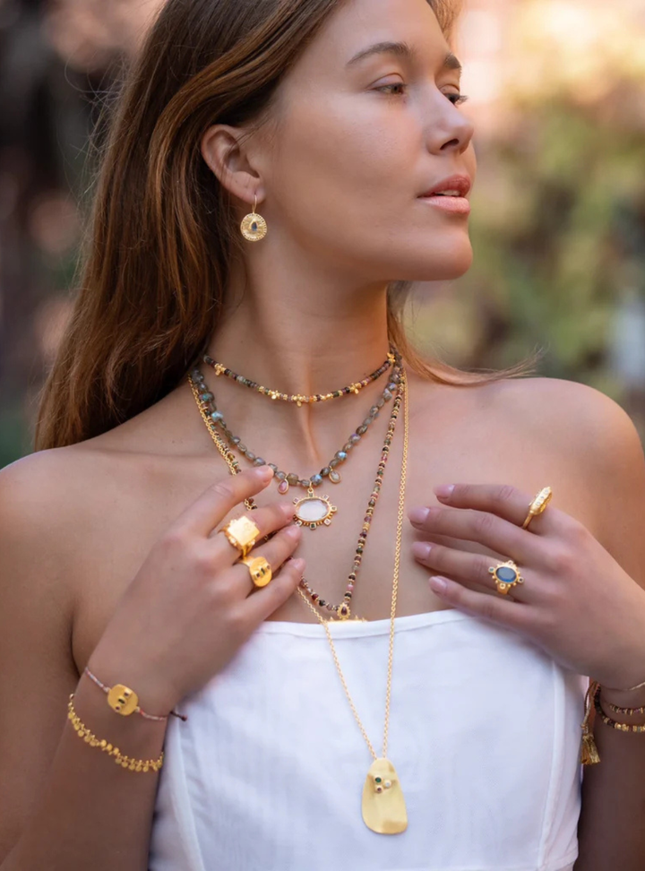 Saffron Necklace - Multi Tourmaline