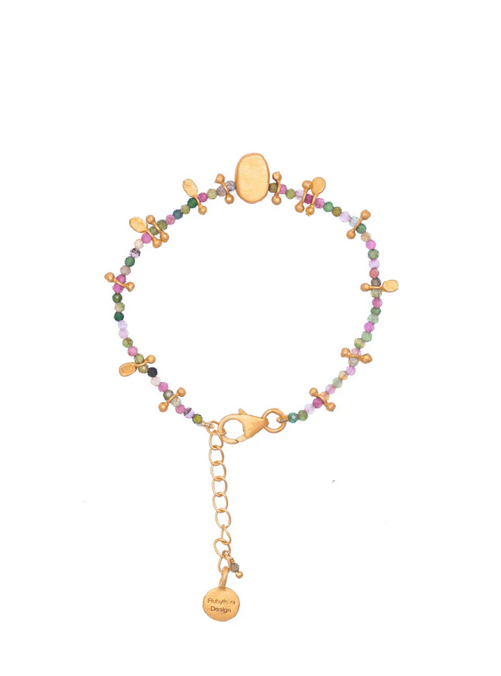 Multi Tourmaline Nugget Bracelet