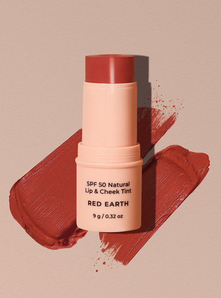 SPF 50 Natural Lip & Cheek Tint - Red Earth