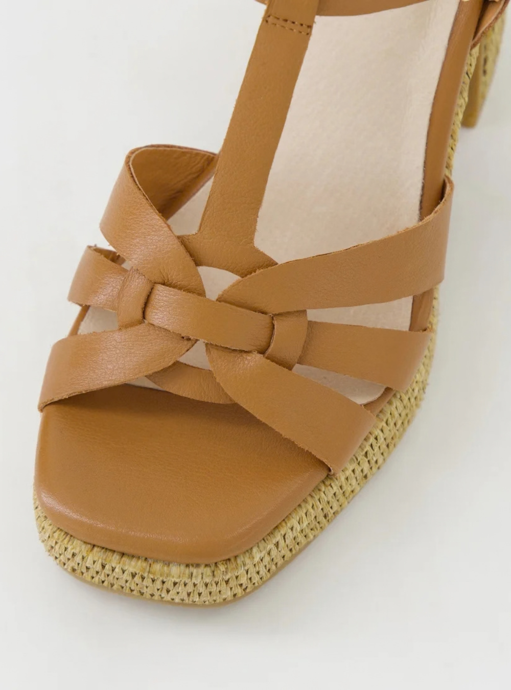 Kersy Leather Sandals - Dark Tan Natural