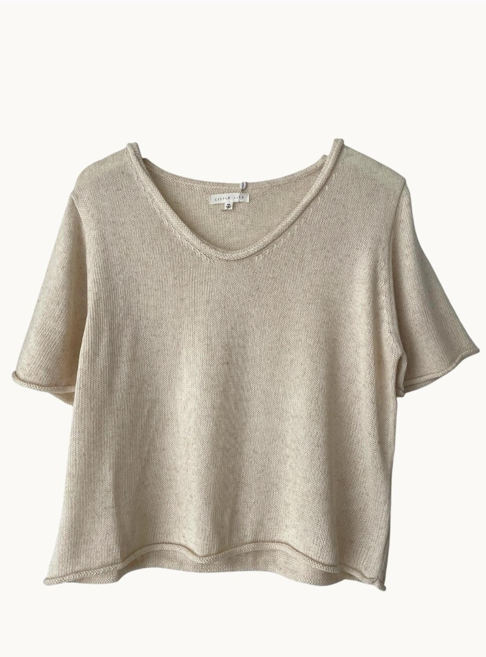 Scoop Spring Tee - Natural