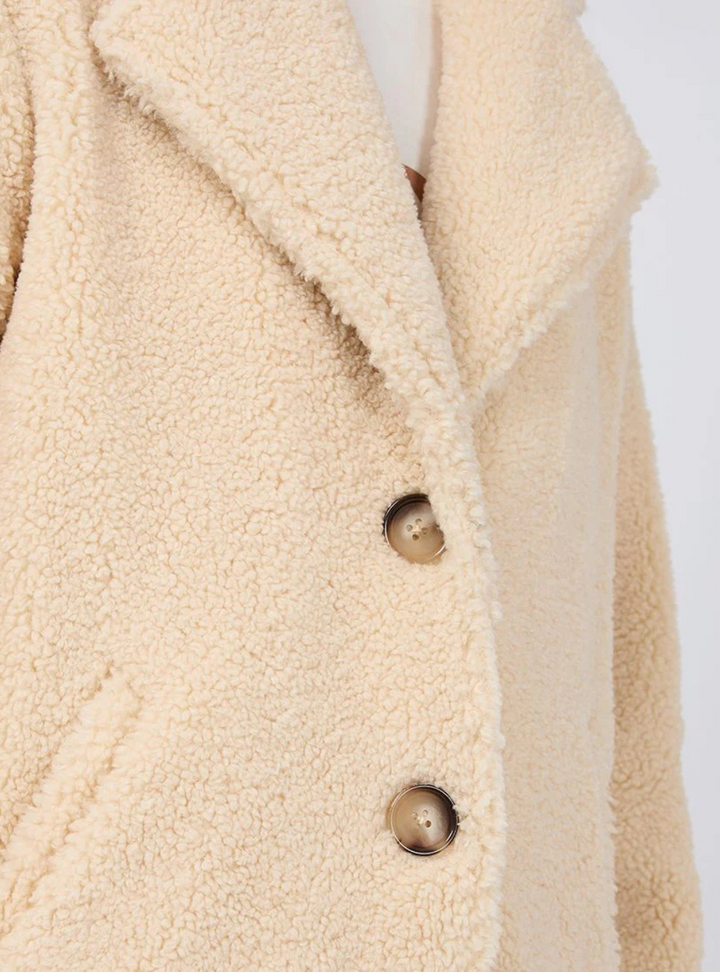 Matilda Teddy Coat - Natural