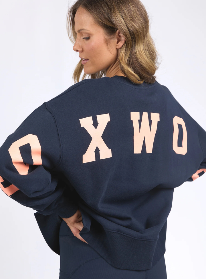Interval Crew - Navy Peach