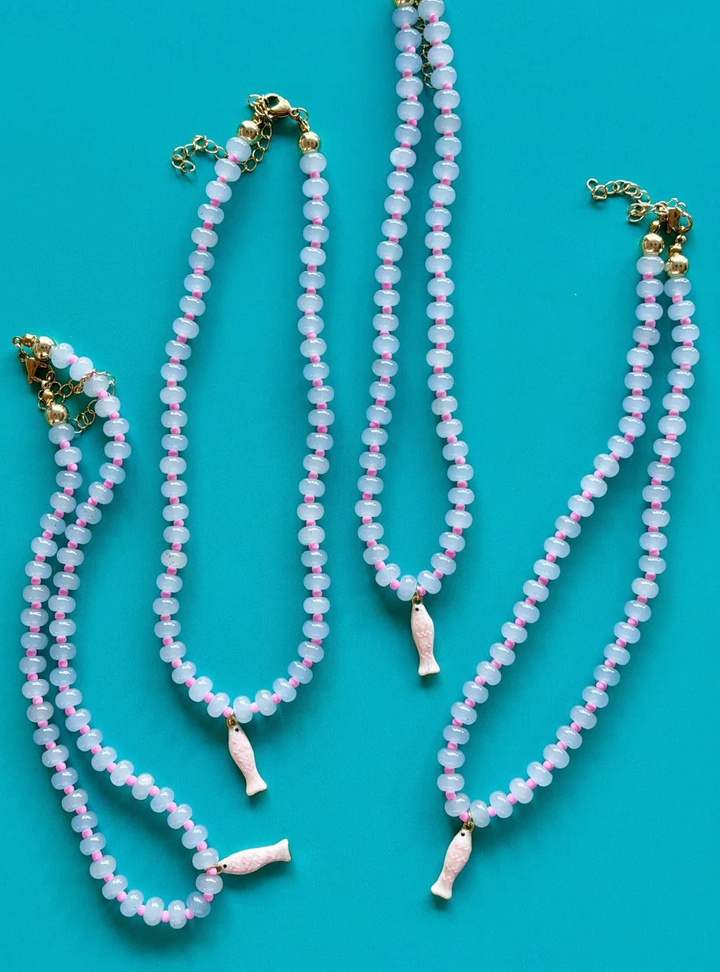 Cute Widdle Fishy Gem Necklace