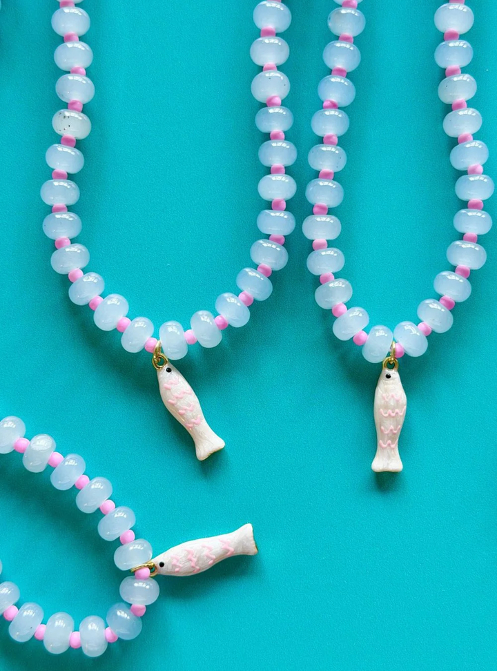Cute Widdle Fishy Gem Necklace