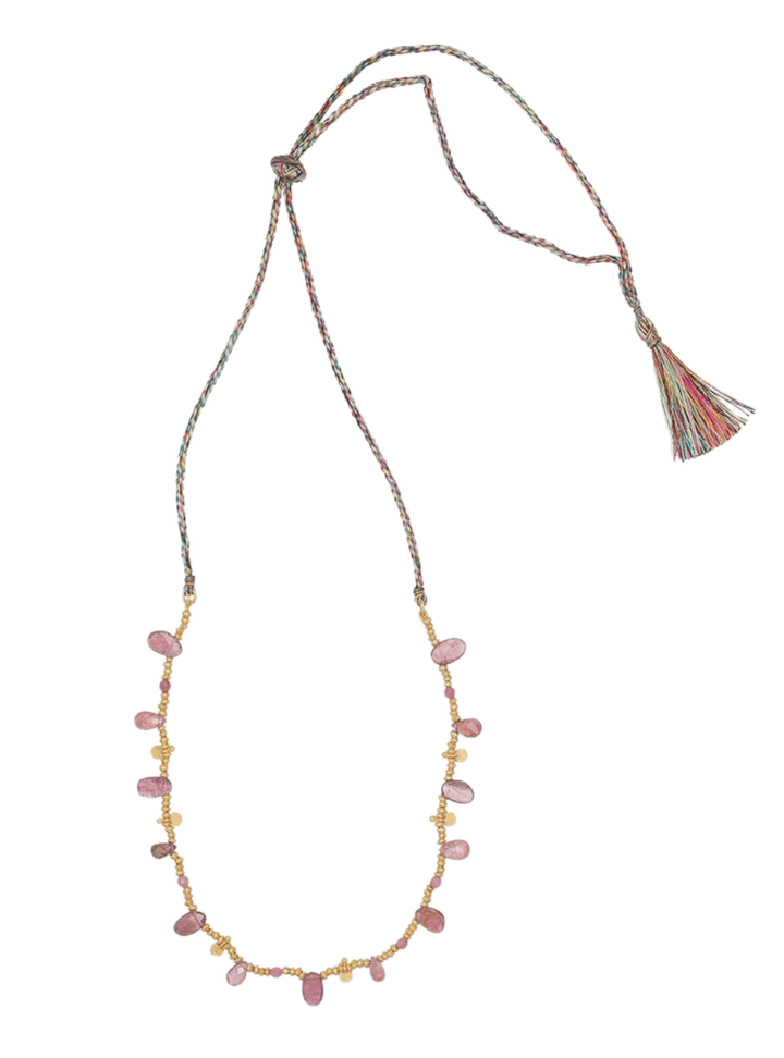 Nehru Necklace - Pink Tourmaline