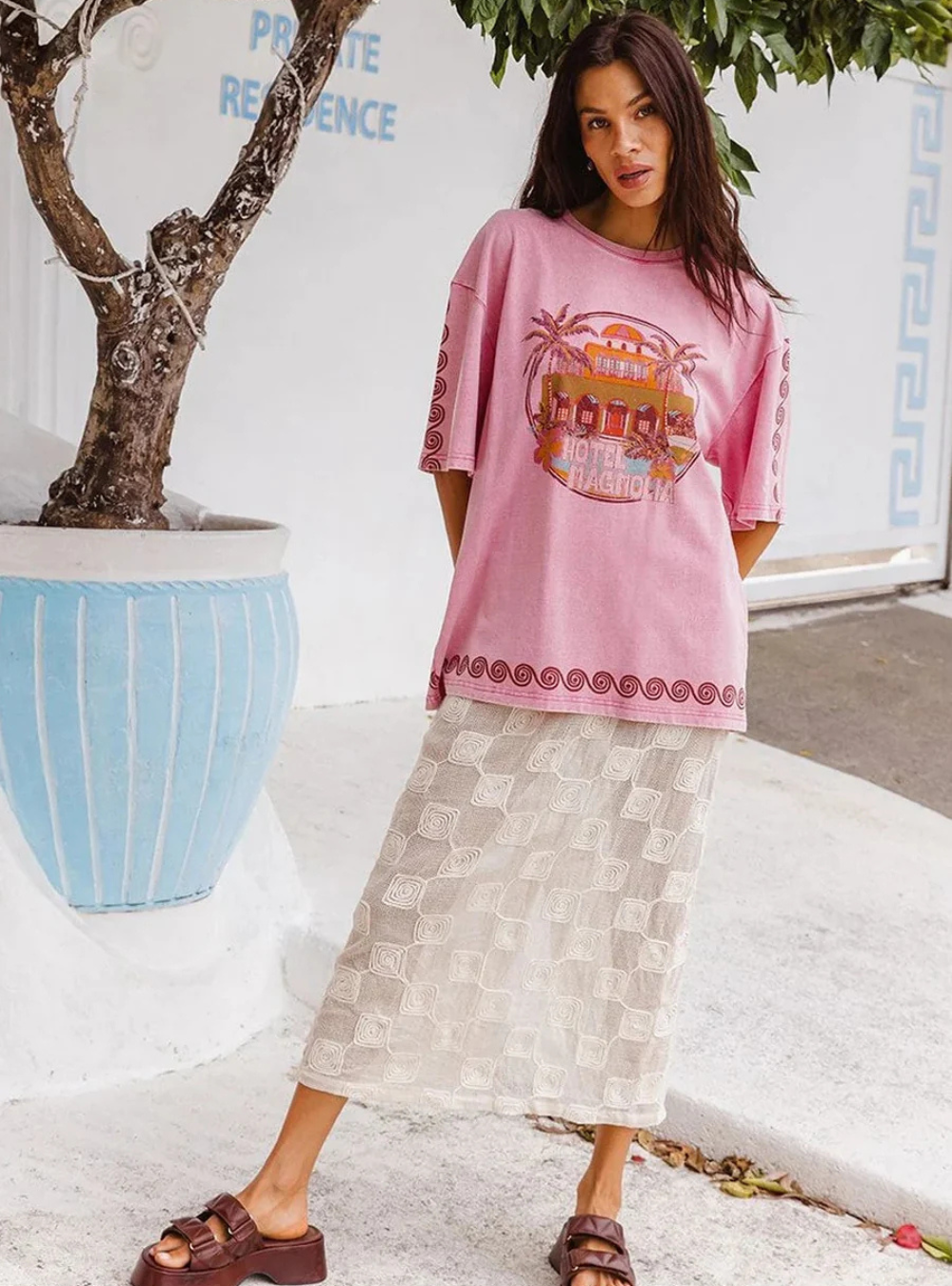 Hotel Magnolia Tee - Pink