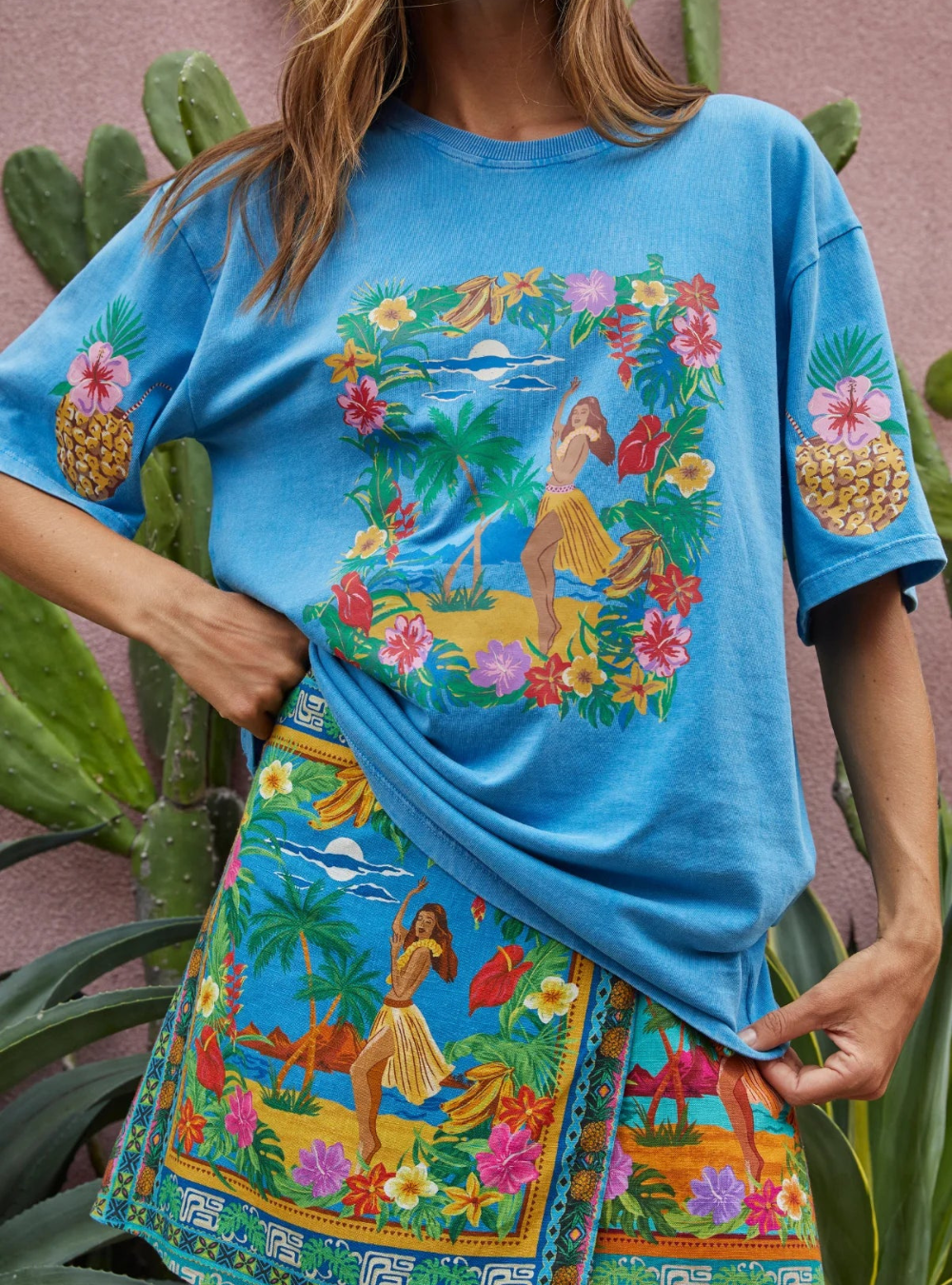 Aloha Girl Tee - Aloha Print