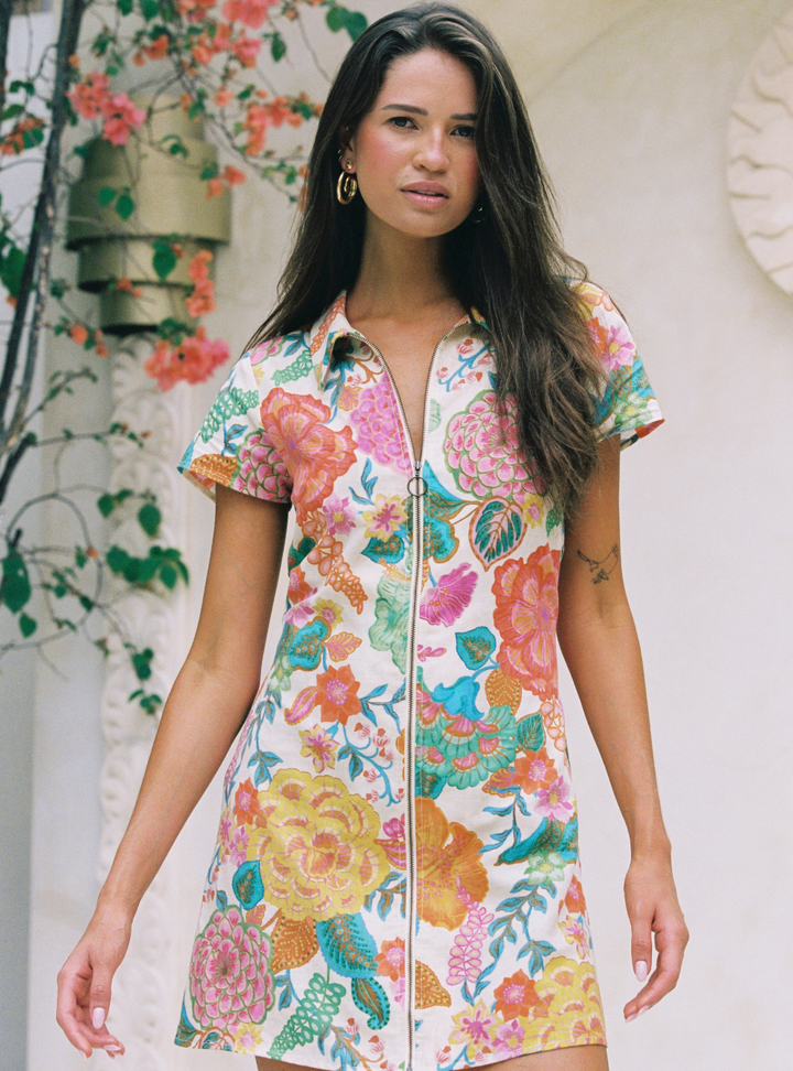 Cindy Mini Dress - White Sands