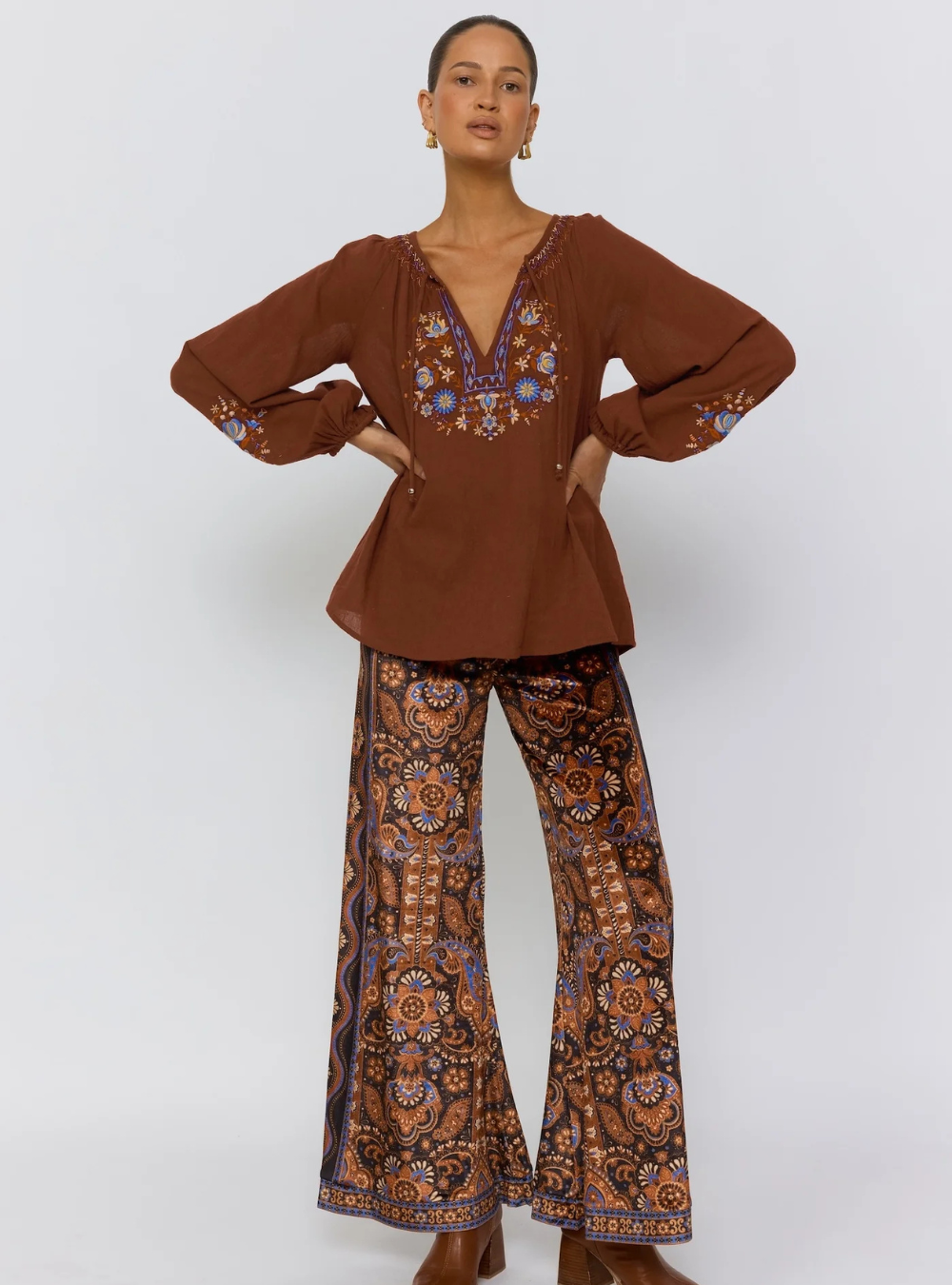 Lane Blouse - Espresso