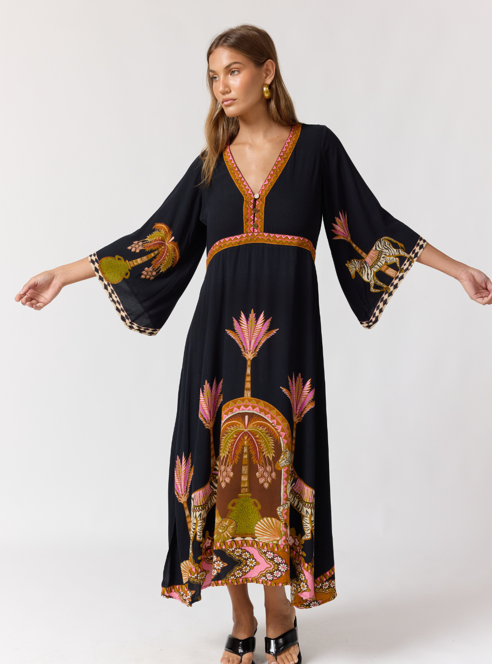 Empire Maxi Dress - Safari
