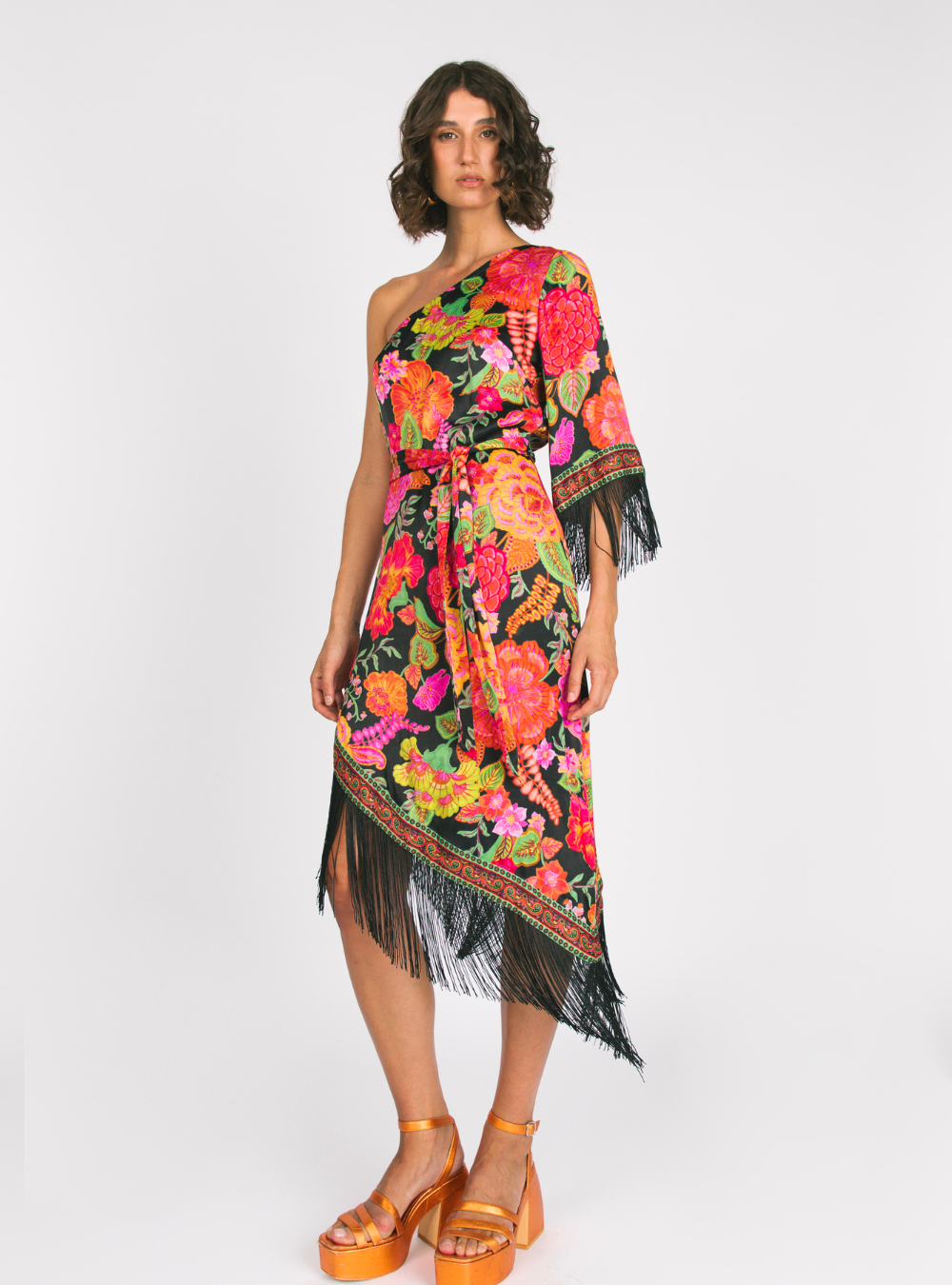 Lady Luck Midi Dress - Paprika