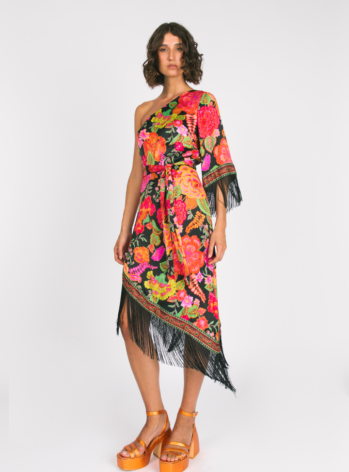 Lady Luck Midi Dress - Paprika