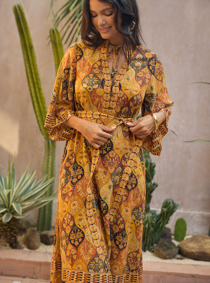 Montana Midi Dress - Desert Night