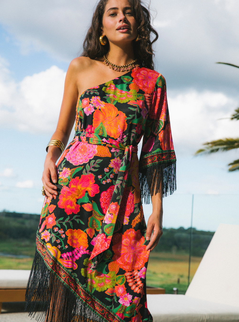 Lady Luck Midi Dress - Paprika