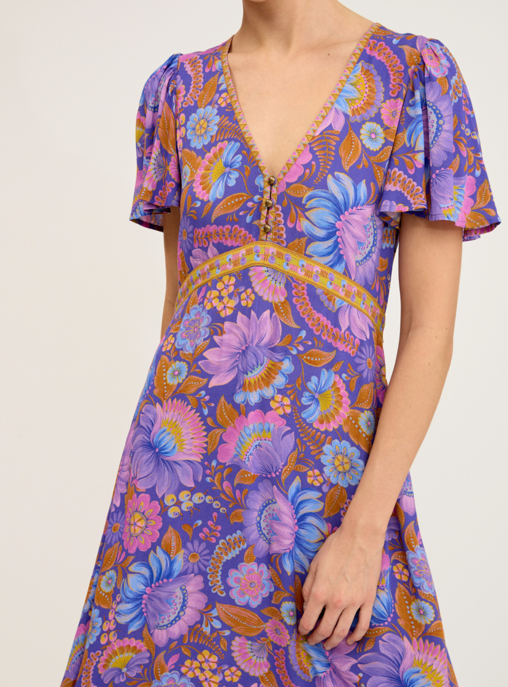 Purdy Midi Dress - Violeta