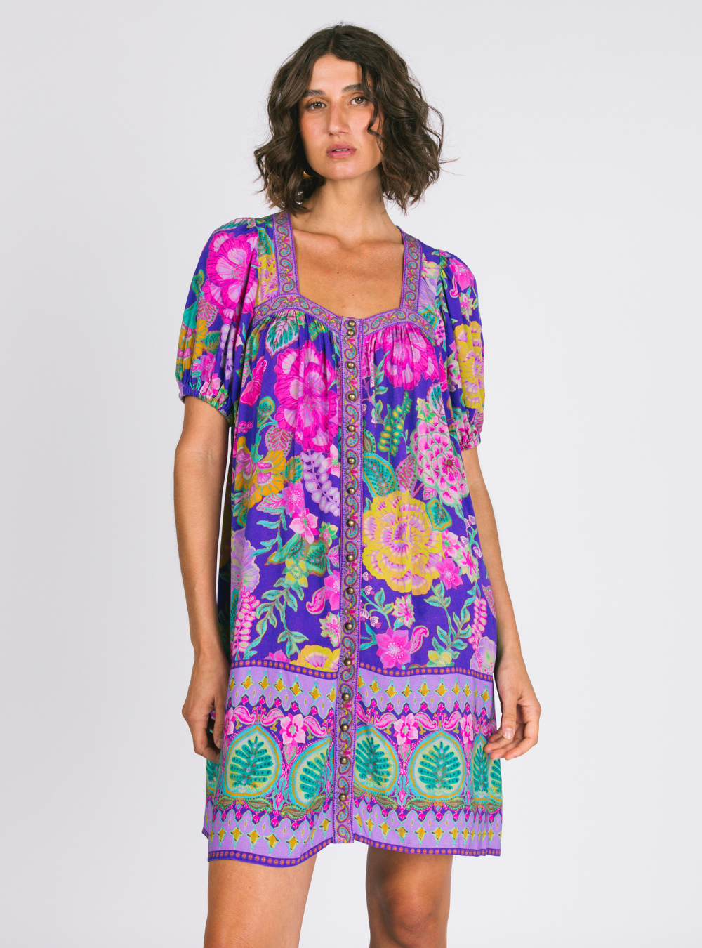 Savannah Mini Dress - Hibiscus