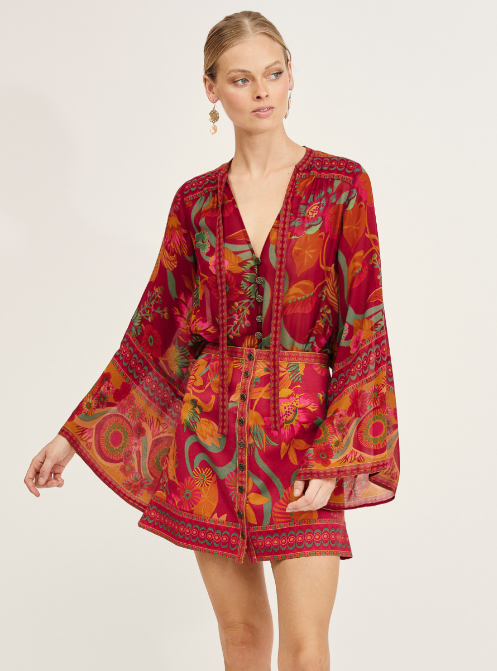 Maree Blouse - Ruby Rhapsody