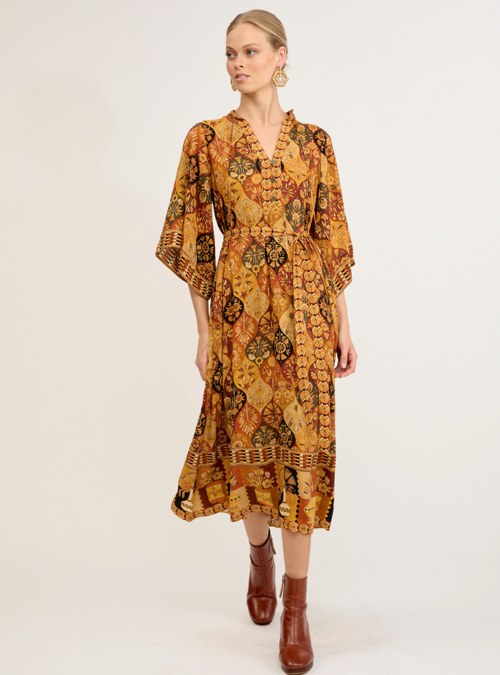 Montana Midi Dress - Desert Night