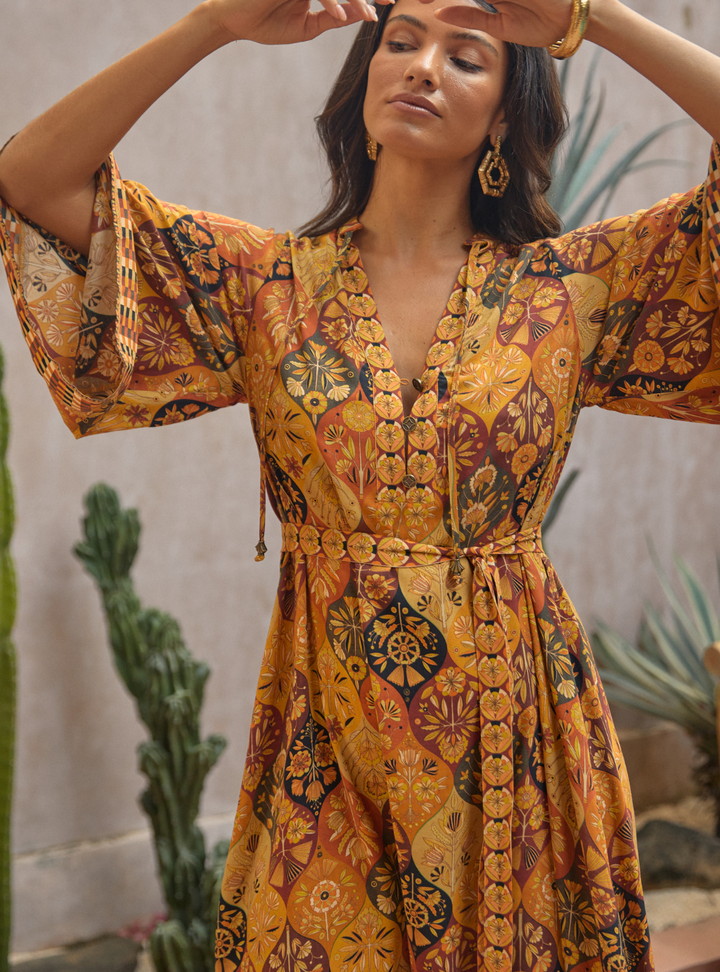 Montana Midi Dress - Desert Night