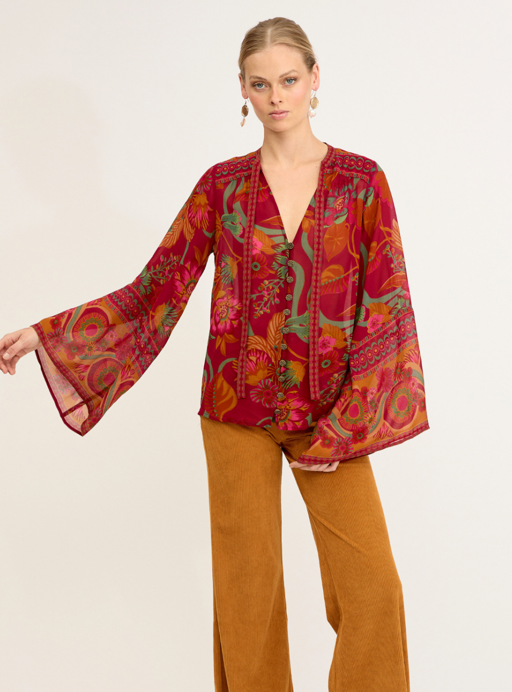 Maree Blouse - Ruby Rhapsody