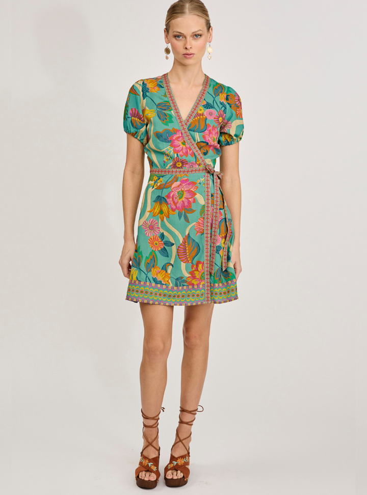 Cisco Wrap Dress - Summer Sky