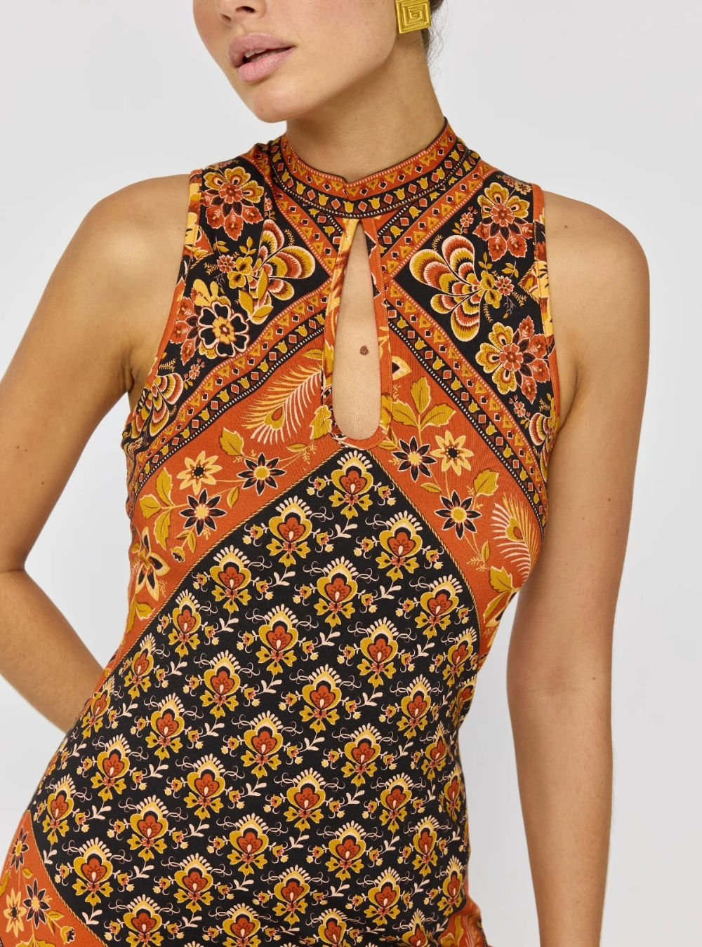 Sydney Midi Dress - Saffron