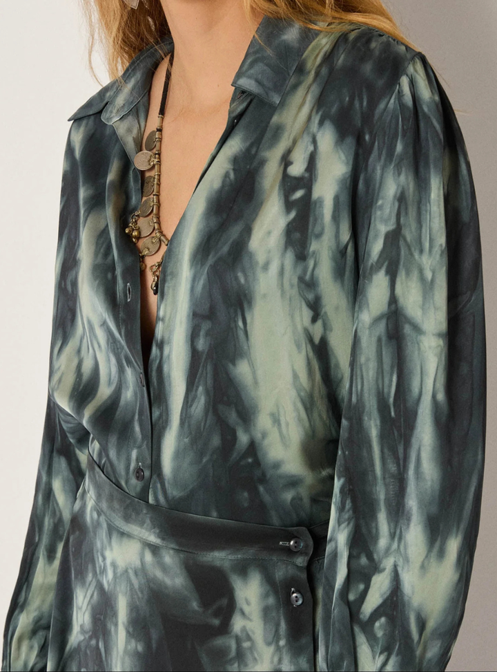 Noelia Blouse - Marble Shadows