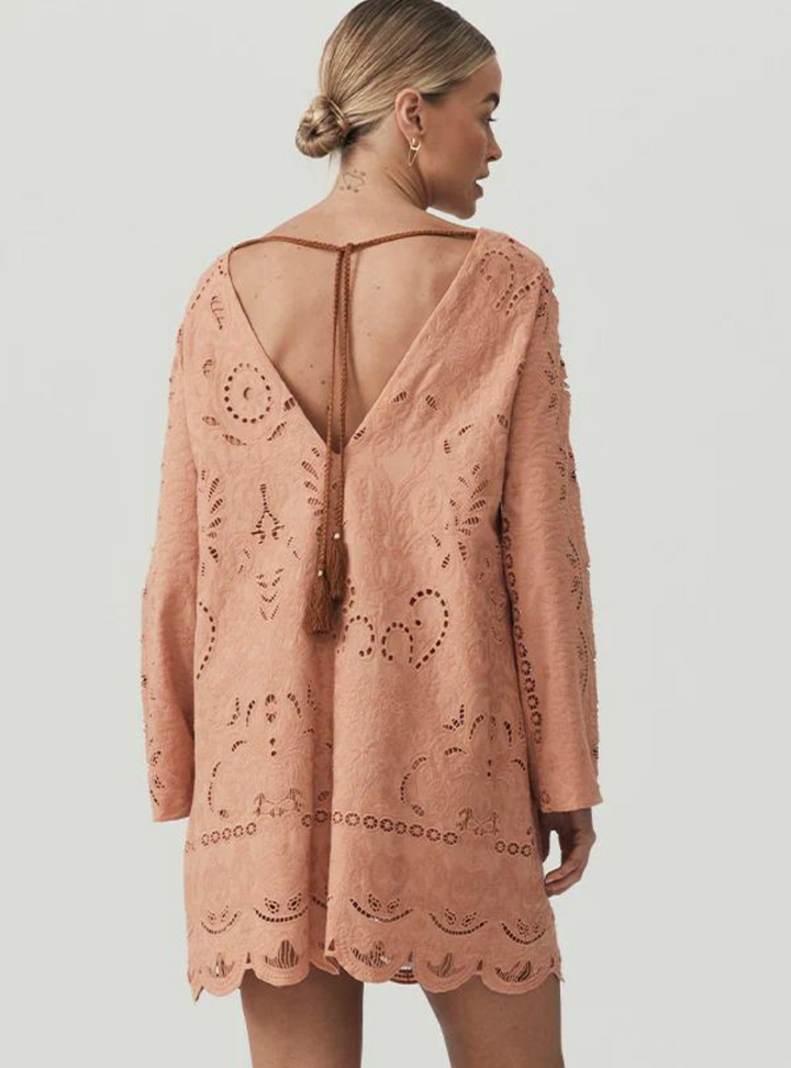 Nora Embroidery Mini Dress