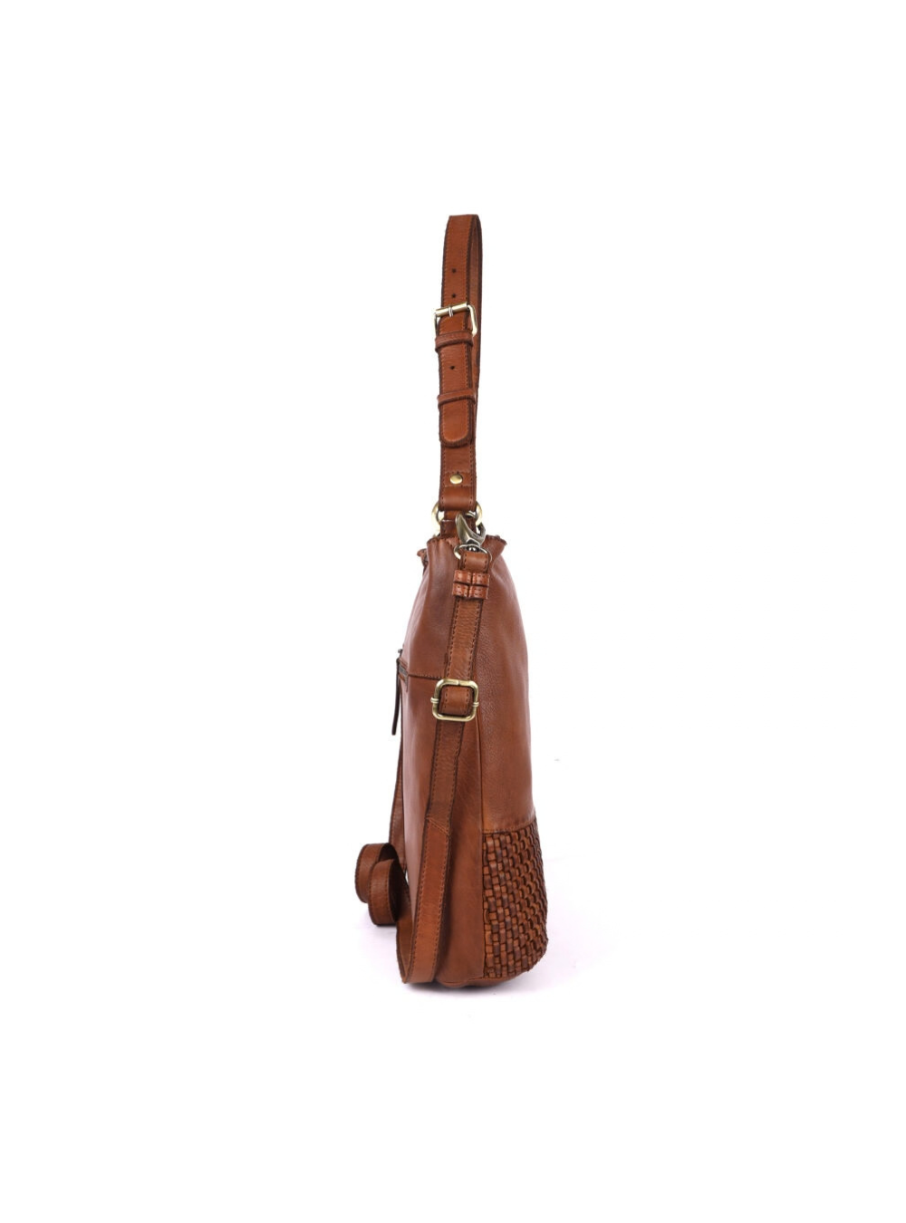 Skye Woven Shoulder Bag - Oak