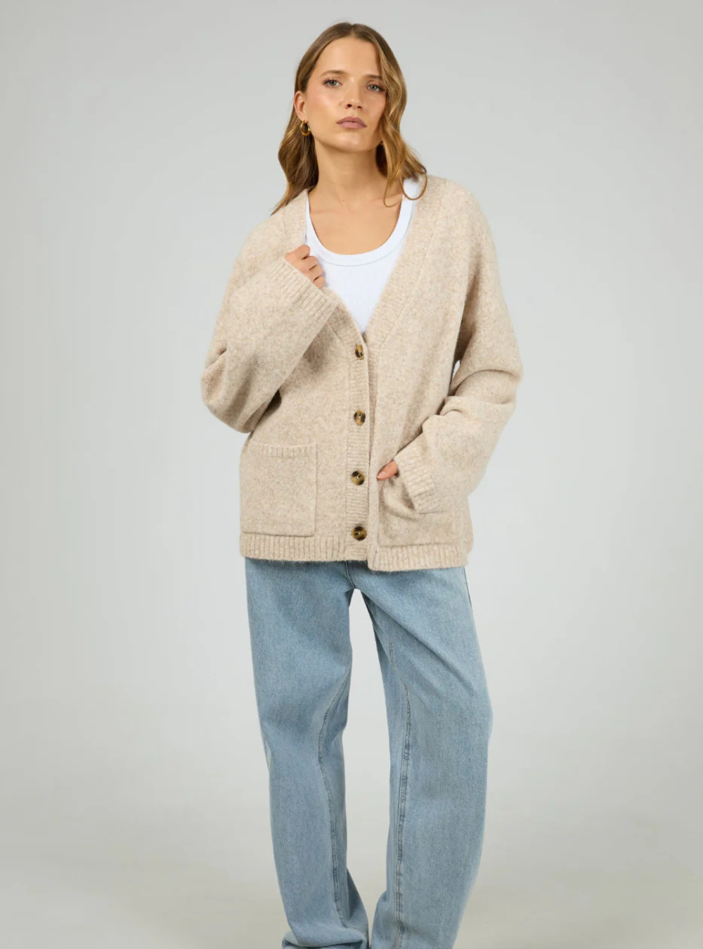 Willow Knit Cardigan - Oat