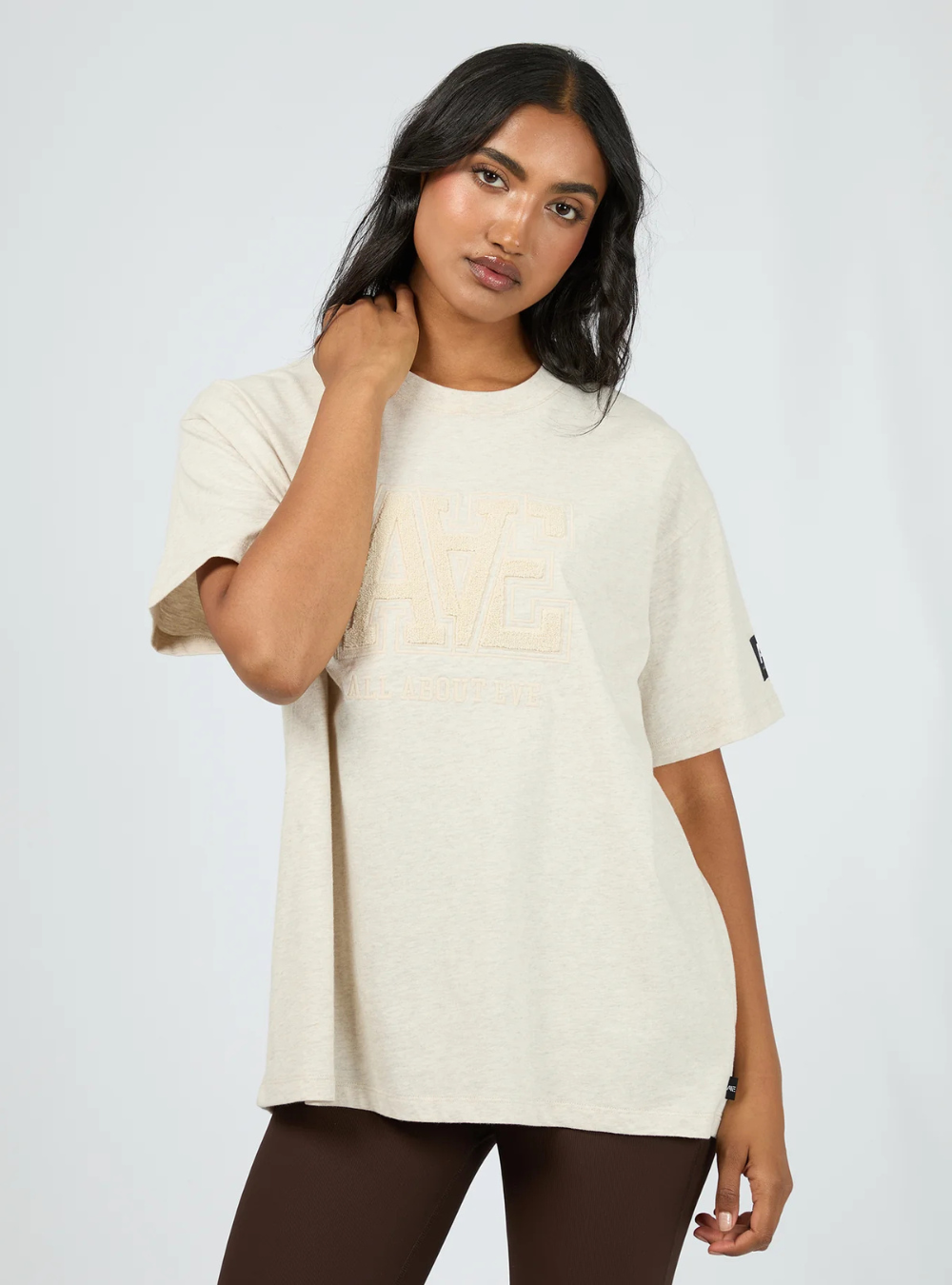 AAE Tonal Oversized Tee - Oat