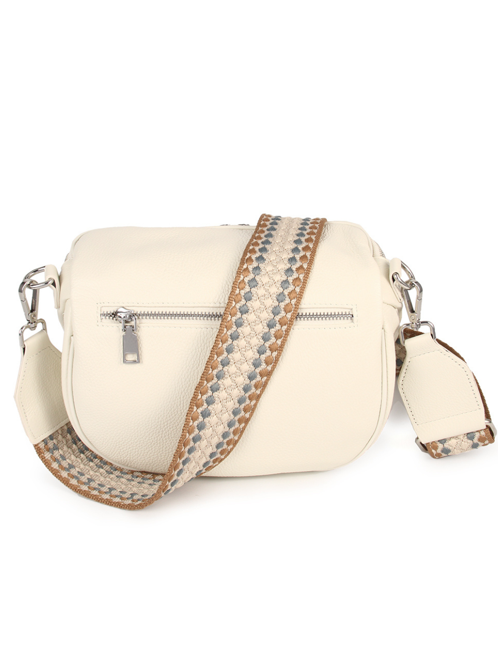 Obsessed Bag - Off White/Silver