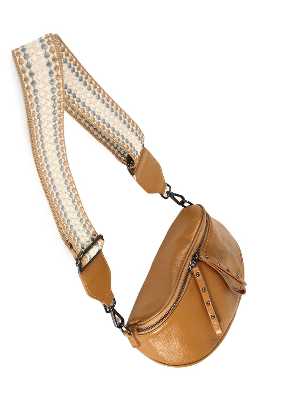 Obsessed Bag - Camel/Gunmetal