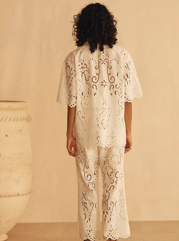 Merletti Lace Oversized Shirt