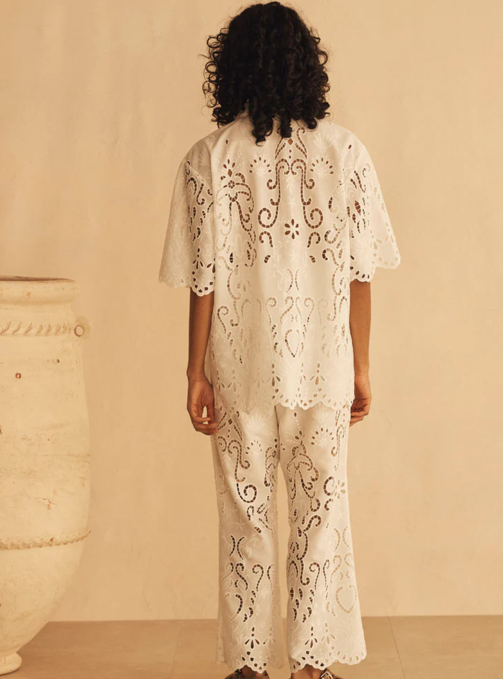 Merletti Lace Cropped Pant