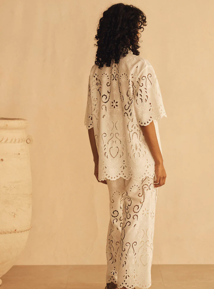 Merletti Lace Oversized Shirt