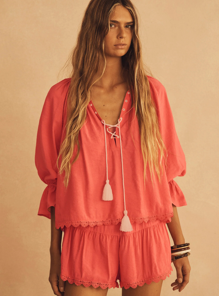Primarosa Blousson Tunic Top
