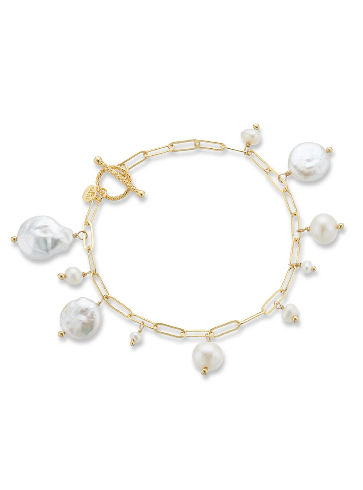 Ocean Treasures Pearl Charm Bracelet