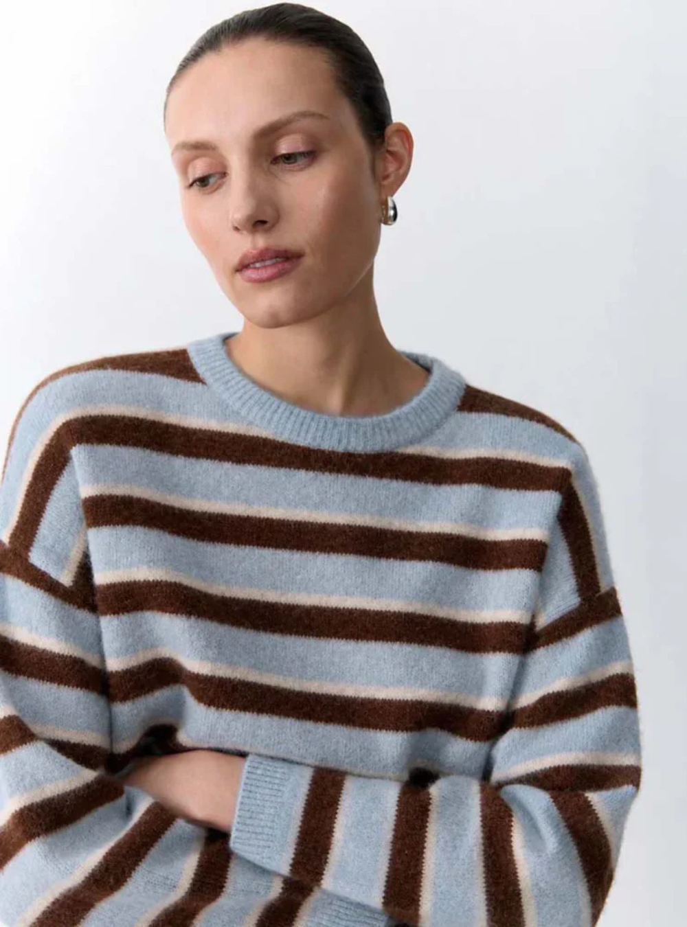 Stripe Otto Knit - Baby Blue